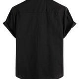 Chemise Casual en Coton à Manches Courtes pour Homme