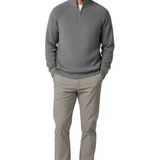 Pull à col montant Herre Half-Zip – Gris