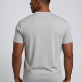 T-shirt Slim-Fit pour Hommes en Brume Argentée