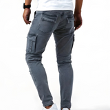 Pantalons Cargo Stretch Marino