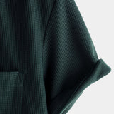 Chemise à Manches Courtes en Coton Décontractée d'Été pour Homme