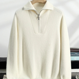 Pull en Cachemire Portofino à Col Zippé