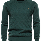Pull pour hommes avec design à carreaux V2