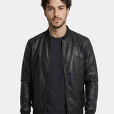 Veste en cuir essentielle