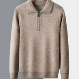 Pull Gstaad en Cachemire à Zip Quart
