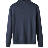 Pull Zippé en Laine Mérinos Capri
