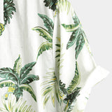 Chemise en Coton d'Été pour Homme avec Design de Pina Florale Tropicale