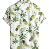 Chemise en Coton d'Été pour Homme avec Design de Pina Florale Tropicale