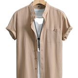 Chemise Courte à Manches Relaxée