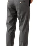Pantalons pour hommes – Coupe droite en coton avec élasthanne