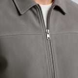 Veste en Suède Grise pour Hommes – Veste Casual Moderne