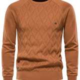 Pull pour hommes avec design à carreaux V2