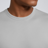 T-shirt Slim-Fit pour Hommes en Brume Argentée