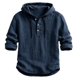 Sweat à capuche en lin