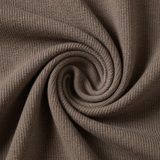 Pull homme à demi-zip avec col montant – Brun taupe
