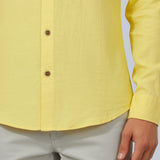 Chemise en lin Monaco – Jaune clair