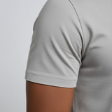 T-shirt Slim-Fit pour Hommes en Brume Argentée