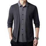 Chemise et cardigan 2-en-1