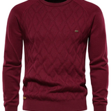 Pull pour hommes avec design à carreaux V2