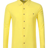 Chemise en lin Monaco – Jaune clair