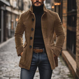 Manteau en Velours Côtelé Vintage