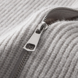 Four Seasons Cardigan zippé en laine mérinos