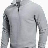Pull zippé à manches longues