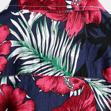 Chemise à Manches Courtes en Coton à Fleurs pour Homme