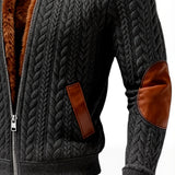 Veste d'extérieur en jacquard tricoté Valdenzo
