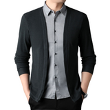 Chemise et cardigan 2-en-1