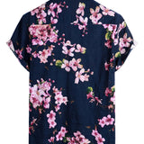 Chemise à Manches Courtes en Coton avec Imprimé Floral pour Homme
