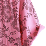 Chemise Hawaïenne Vintage à Manches Courtes en Coton avec Fleurs Roses pour Homme