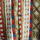 Chemise Retro en Coton à Manches Courtes Boho pour Homme