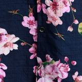 Chemise à Manches Courtes en Coton avec Imprimé Floral pour Homme