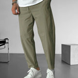 Pantalon Élegant à Cordon de Serrage
