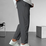 Pantalon Élegant à Cordon de Serrage