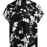 Chemise Casual en Coton à Manches Courtes pour Homme