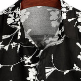 Chemise Casual en Coton à Manches Courtes pour Homme