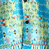 Chemise Hawaïenne en Coton à Manches Courtes Boho pour Homme