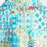 Chemise Hawaïenne en Coton à Manches Courtes Boho pour Homme