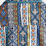 Chemise Retro en Coton à Manches Courtes Boho pour Homme