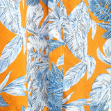 Chemise à Manches Courtes en Coton avec Imprimé de Feuilles Tropicales pour Homme