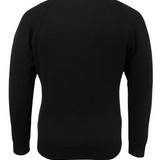 Pull pour homme à demi-zip avec col montant – Noir