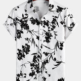 Chemise Casual en Coton à Manches Courtes pour Homme