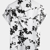 Chemise Casual en Coton à Manches Courtes pour Homme