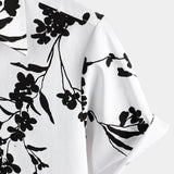 Chemise Casual en Coton à Manches Courtes pour Homme