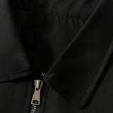 Veste en Twill Légère pour Hommes – Noir – Coupe Standard