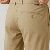 Pantalons pour hommes – Coupe droite en coton avec stretch