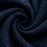 Pull Herre à Zip Demi avec Col Montant – Bleu Royal