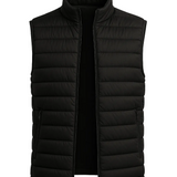 Premium Homme Noir Atlas Gilet Matelassé